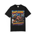Gap Gang Performance Race Demon Motorcycle T‑Shirt — Vintage Racing Graphic Tee