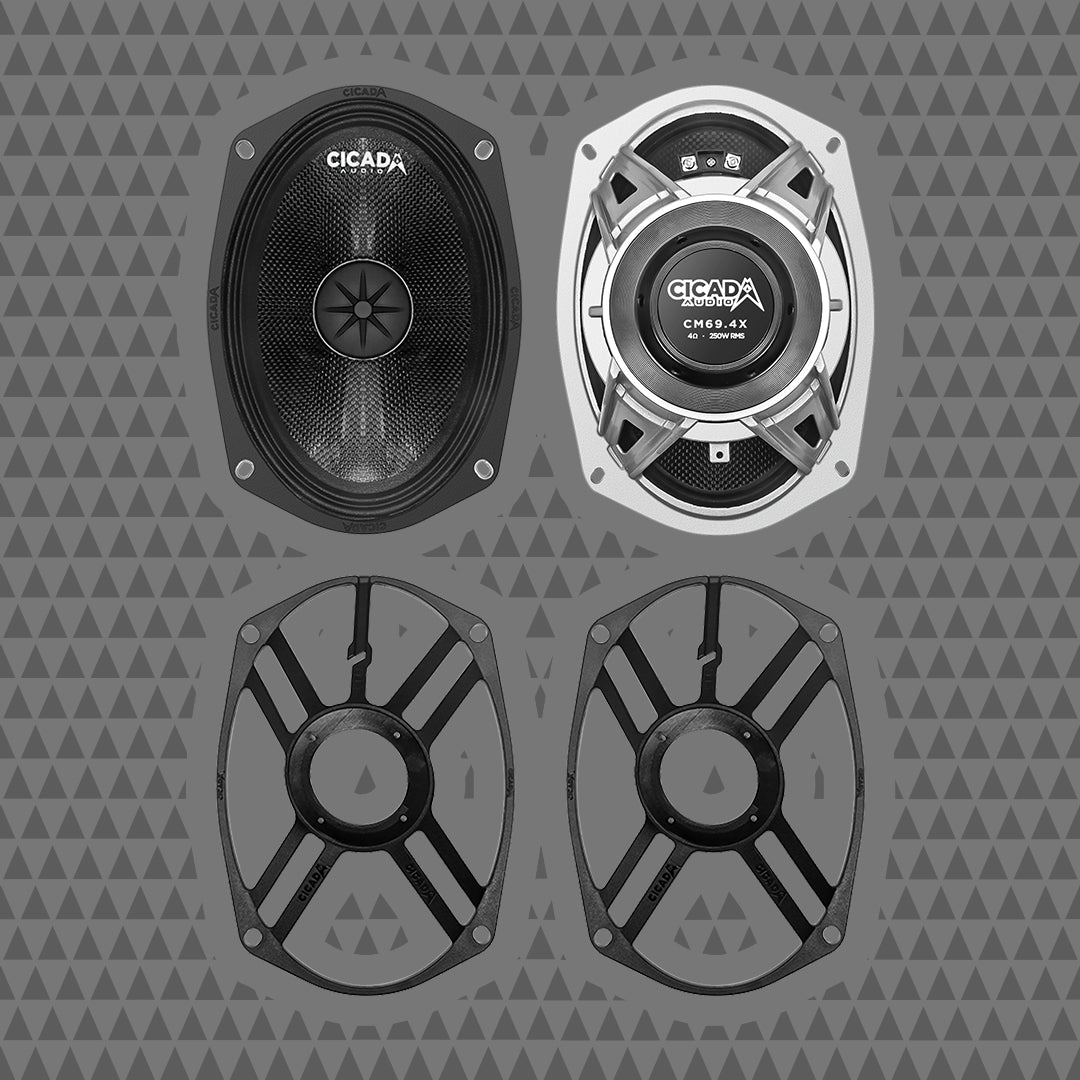 CM69.4x 6X9-INCH MID-BASS COMPONENT SPEAKERS - 4Ω